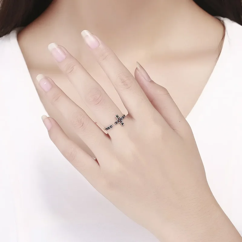 (image for) Pandora Style Silver Light of The Cross Ring - SCR447 - View 5