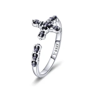 (image for) Pandora Style Silver Light of The Cross Ring - SCR447