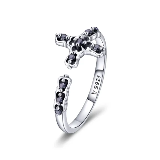 (image for) Pandora Style Silver Light of The Cross Ring - SCR447