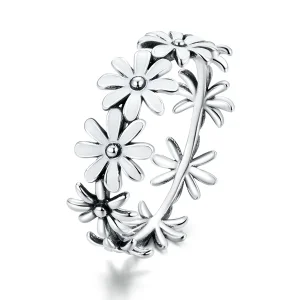 (image for) Pandora Style Silver little daisy Ring - SCR670