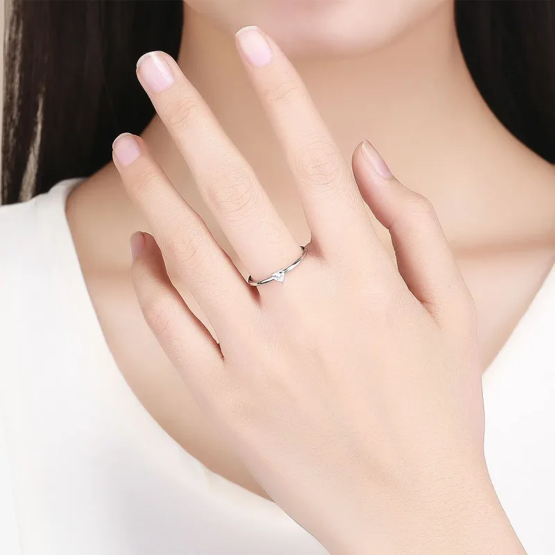 (image for) Pandora Style Silver Little Luck Ring - SCR498 - View 5