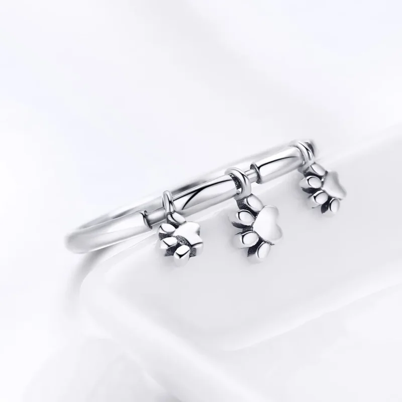 (image for) Pandora Style Silver Love For Pets Ring - SCR394 - View 4