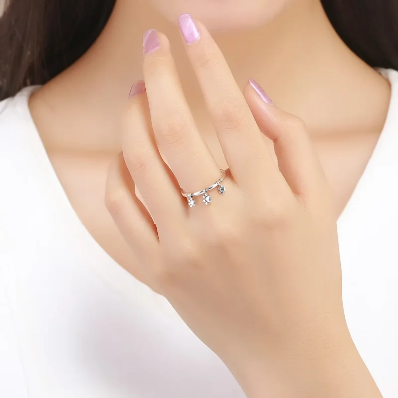 (image for) Pandora Style Silver Love For Pets Ring - SCR394 - View 5