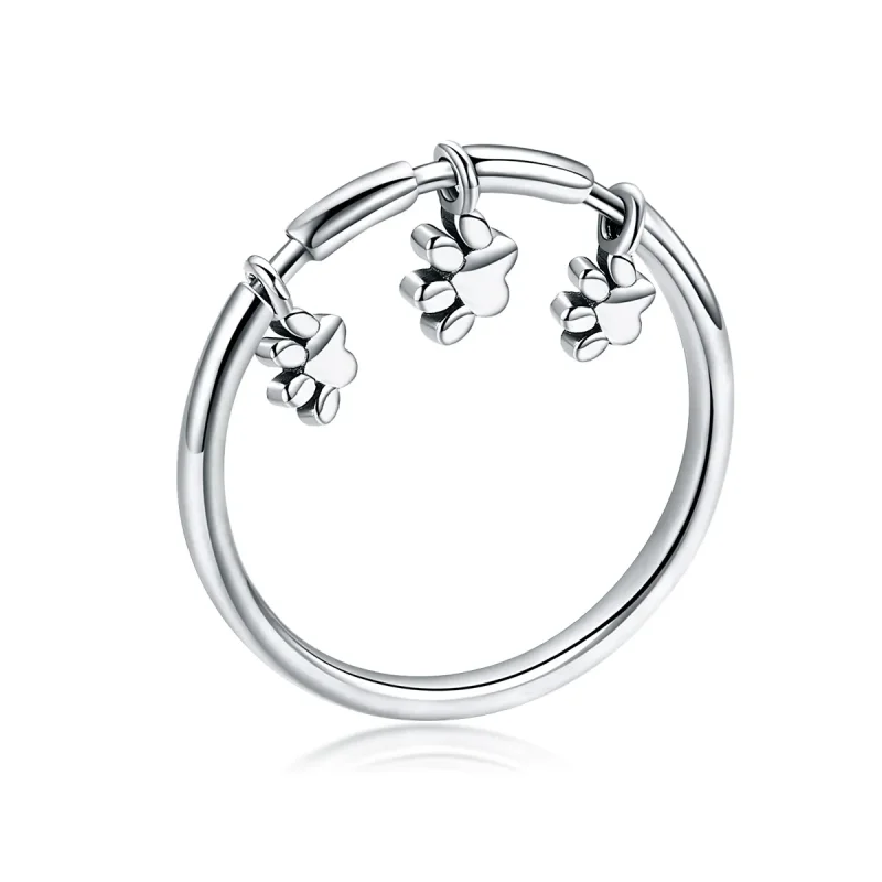 (image for) Pandora Style Silver Love For Pets Ring - SCR394