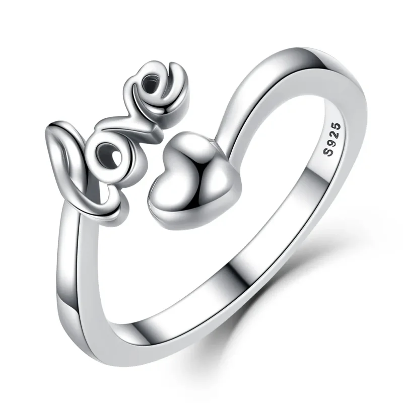 (image for) Pandora Style Silver Love For You Ring - SCR024
