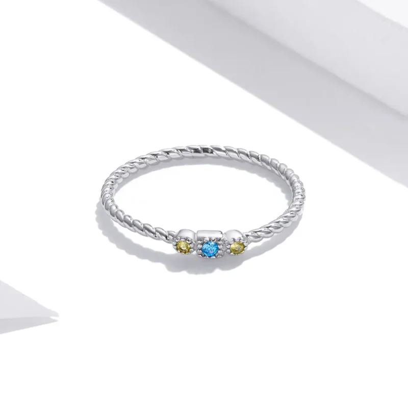 (image for) Pandora Style Silver Love of Rainbow Ring - SCR721 - View 4