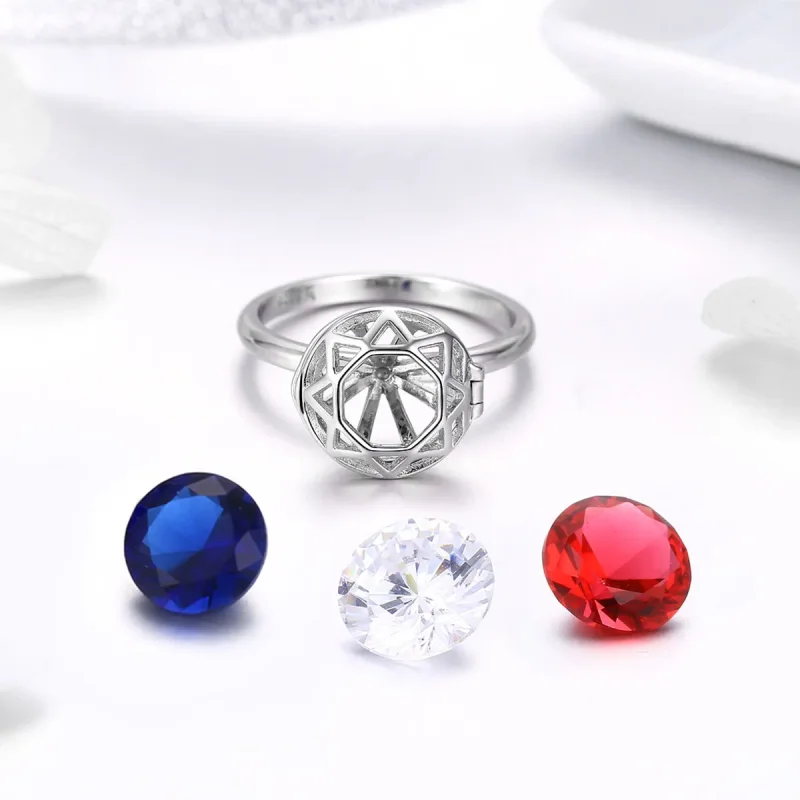 (image for) Pandora Style Silver Love Testimony Ring - SCR492 - View 3