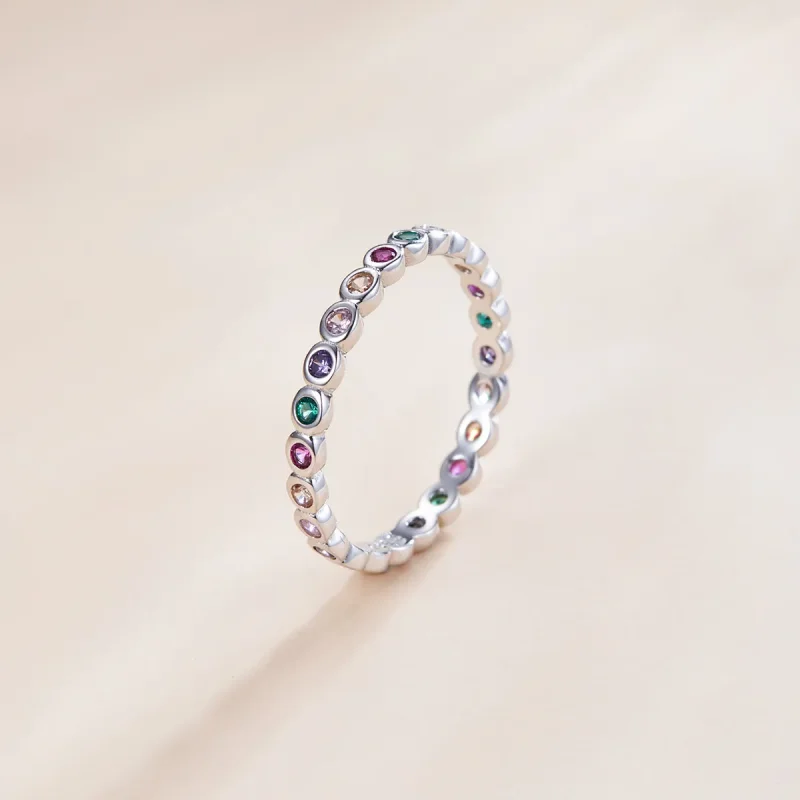 (image for) Pandora Style Silver Lucky Ring - SCR714 - View 2