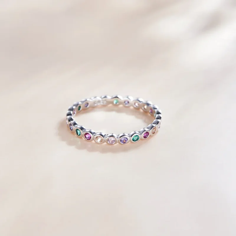 (image for) Pandora Style Silver Lucky Ring - SCR714 - View 3