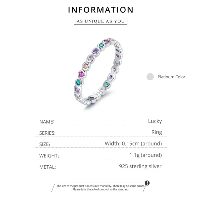 (image for) Pandora Style Silver Lucky Ring - SCR714 - View 8