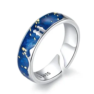 (image for) Pandora Style Silver Meteoric Shower Open Ring - SCR609