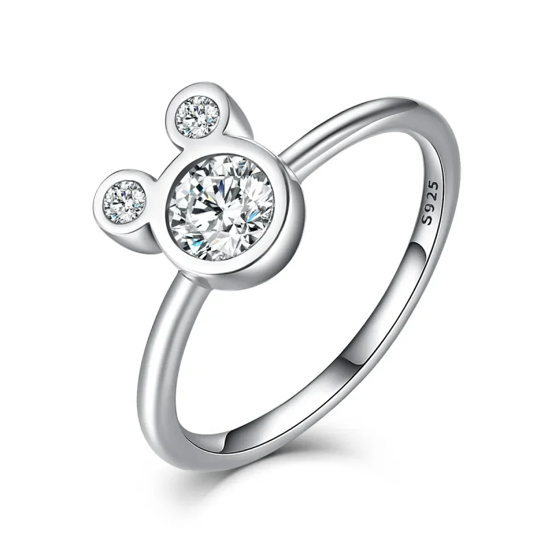 (image for) Pandora Style Silver Mickey Ring - SCR032