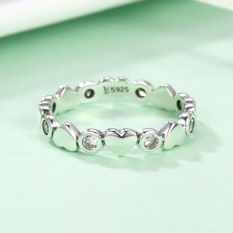 (image for) Pandora Style Silver My Heart Is Bright Ring - SCR164 - View 5