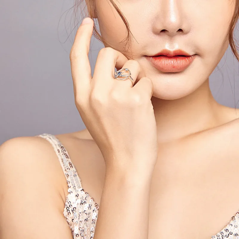 (image for) Pandora Style Silver Mysterious Planet Open Ring - SCR661 - View 6