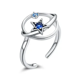 (image for) Pandora Style Silver Mysterious Planet Open Ring - SCR661