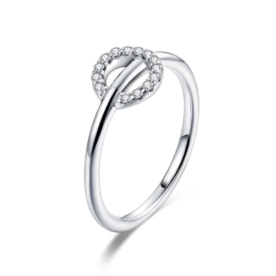 (image for) Pandora Style Silver Only You Ring - SCR495