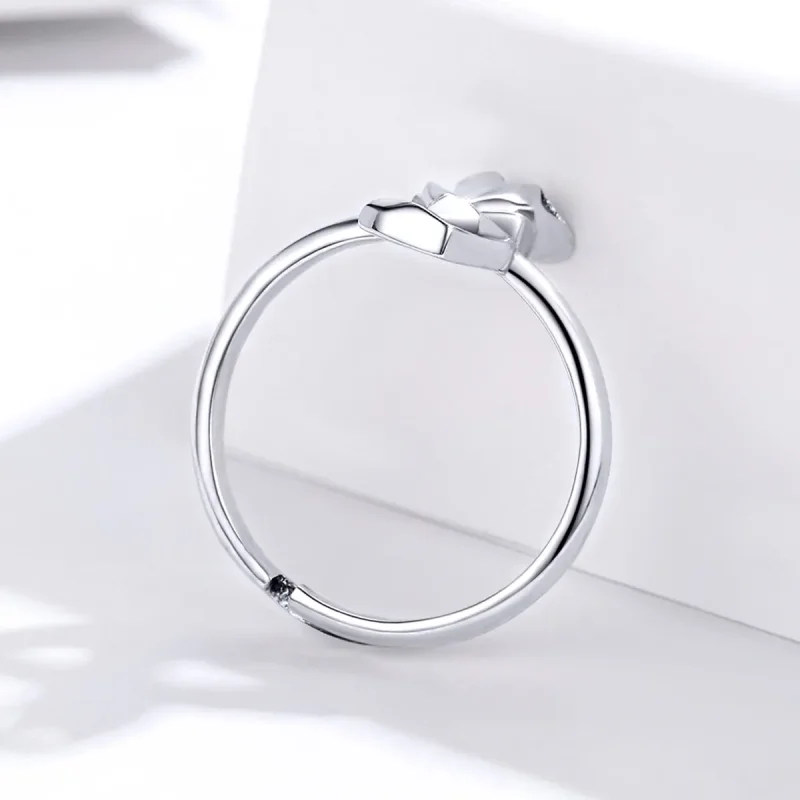 (image for) Pandora Style Silver Origami Fox Open Ring - SCR560 - View 4