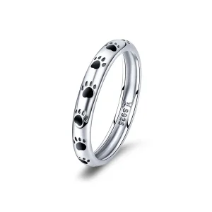 (image for) Pandora Style Silver Paw Ring - SCR445