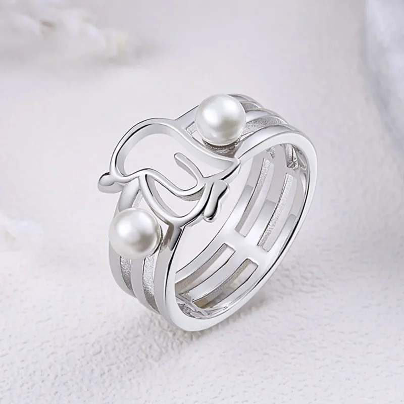 (image for) Pandora Style Silver Penguin Ring - SCR152 - View 5