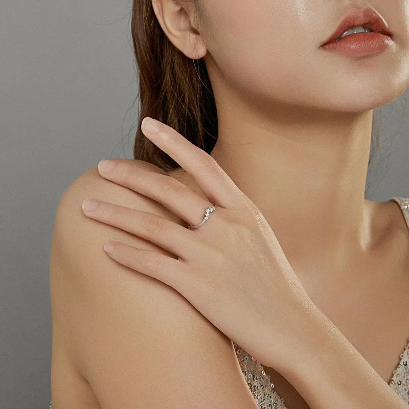 (image for) Pandora Style Silver Princess Crown Ring - SCR686 - View 6