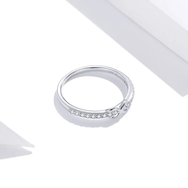 (image for) Pandora Style Silver Promises For Her Ring - SCR691 - View 4
