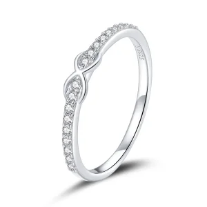 (image for) Pandora Style Silver Promises For Her Ring - SCR691