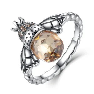 (image for) Pandora Style Silver Queen Bee Ring - SCR025