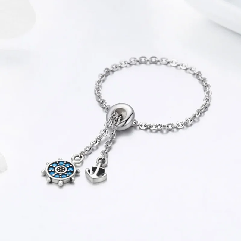 (image for) Pandora Style Silver Sea Journey Ring - SCR236 - View 4