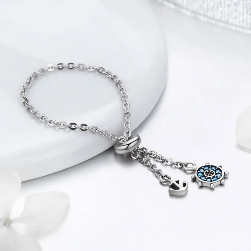 (image for) Pandora Style Silver Sea Journey Ring - SCR236 - View 6