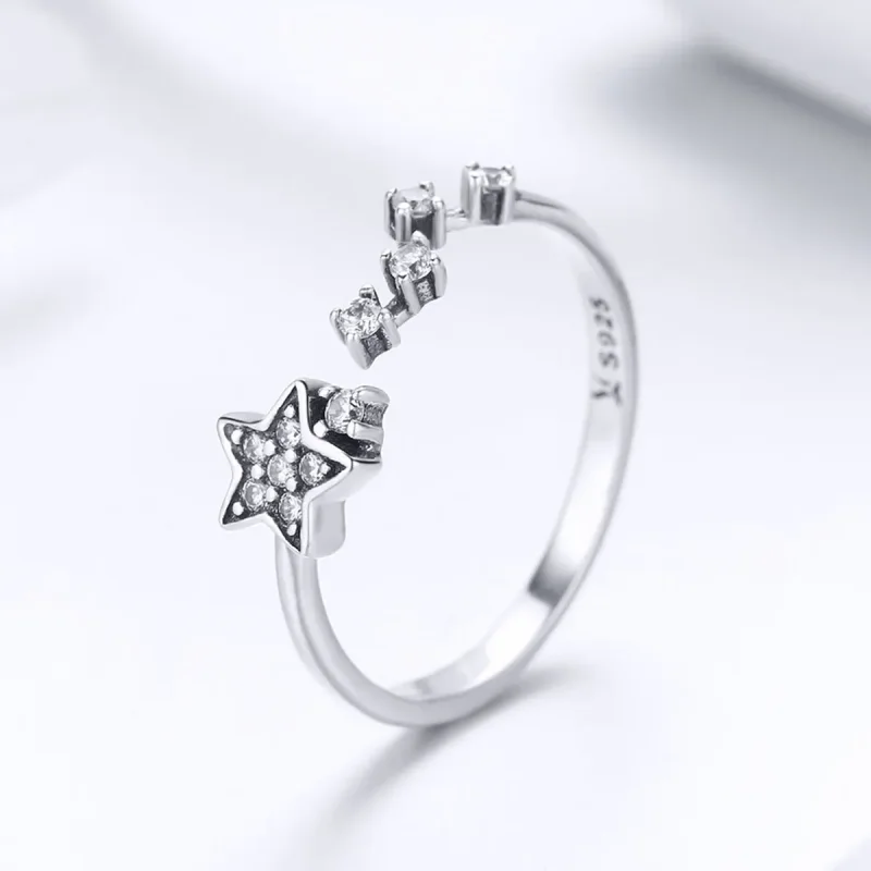 (image for) Pandora Style Silver Secret of Stars Ring - SCR440 - View 2