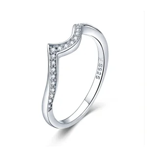 (image for) Pandora Style Silver Sharp Ring - SCR469