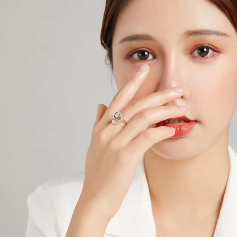 (image for) Pandora Style Silver Shining Wish Ring - SCR700 - View 5