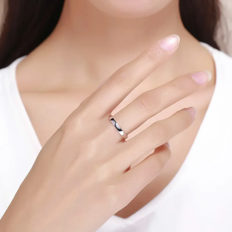 (image for) Pandora Style Silver Simple Feelings Ring - SCR343 - View 3