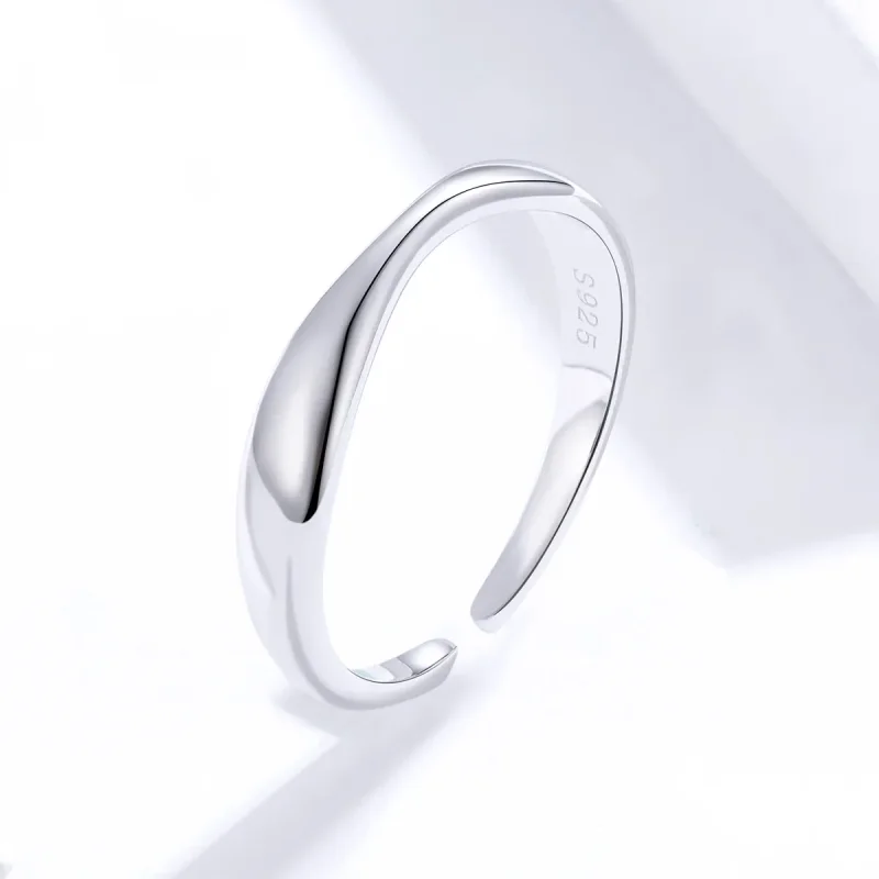 (image for) Pandora Style Silver simple Open Ring - SCR630 - View 4