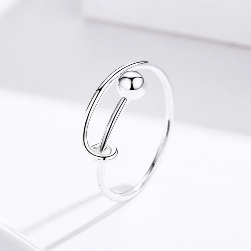 (image for) Pandora Style Silver Simple Ring - SCR520 - View 2