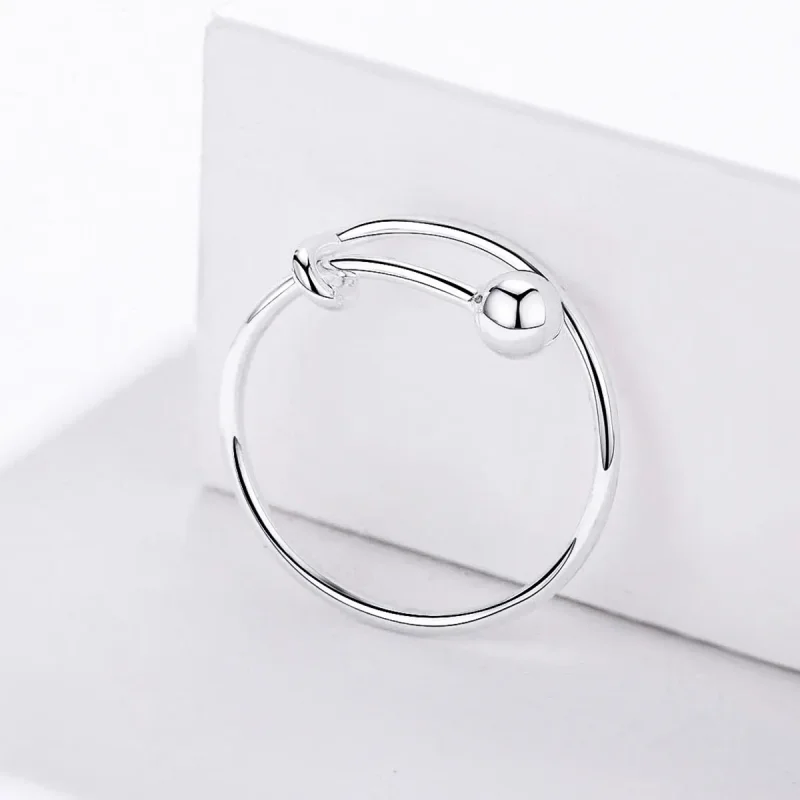 (image for) Pandora Style Silver Simple Ring - SCR520 - View 3