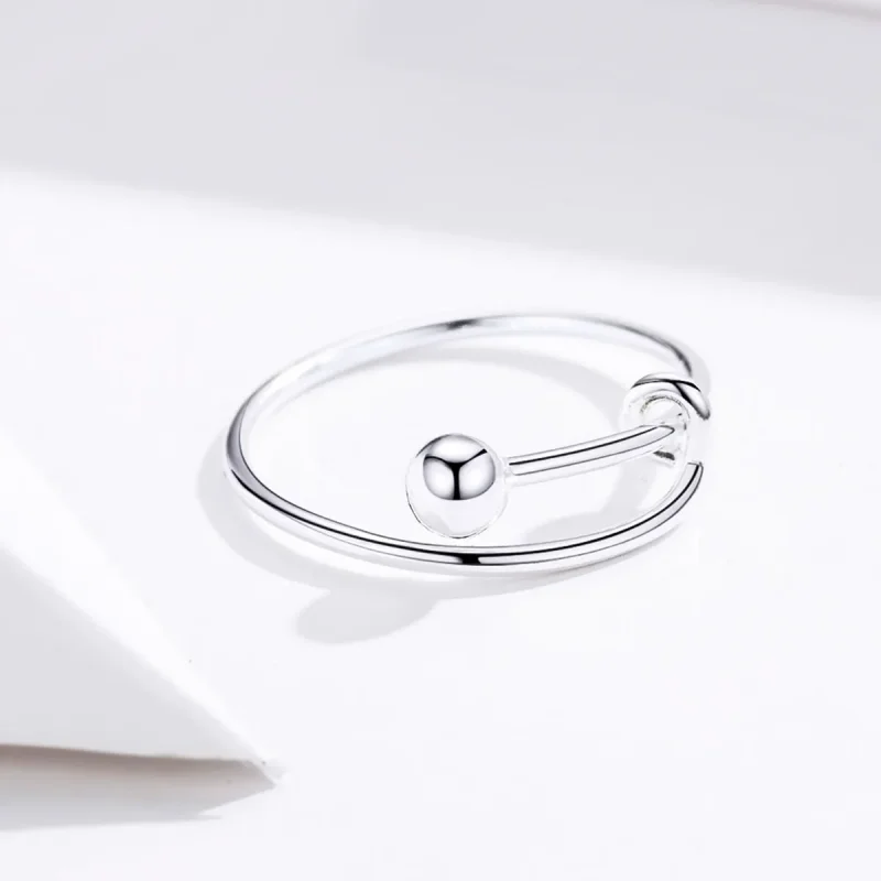 (image for) Pandora Style Silver Simple Ring - SCR520 - View 4