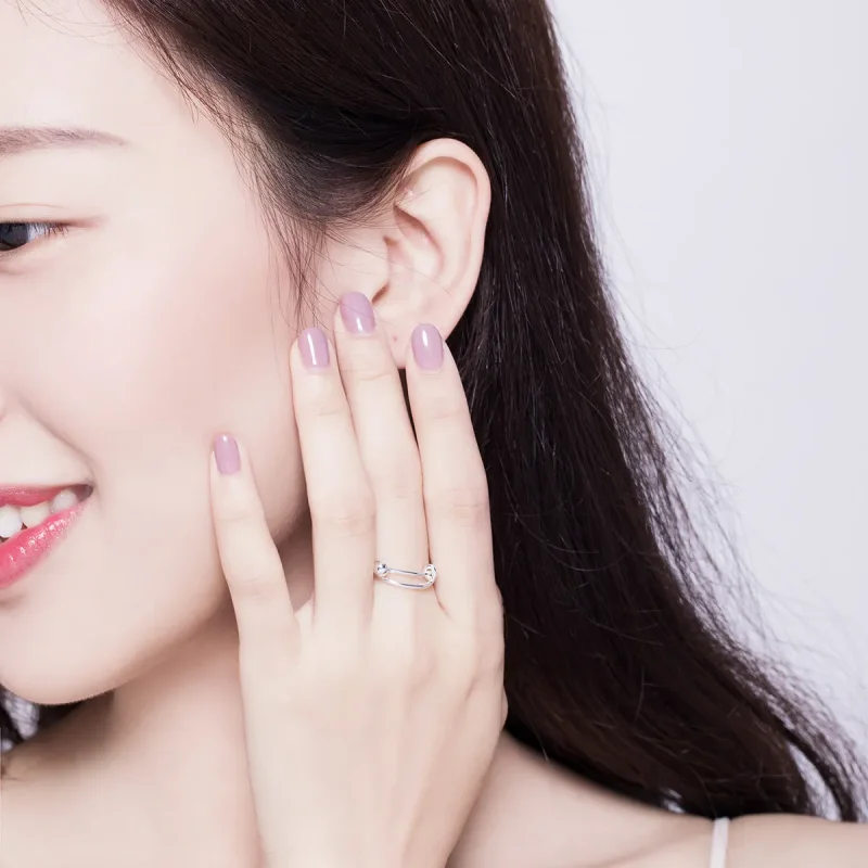 (image for) Pandora Style Silver Simple Ring - SCR520 - View 6
