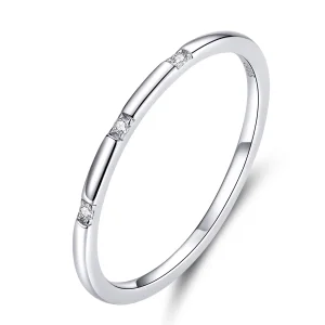 (image for) Pandora Style Silver Slim Ring - SCR591