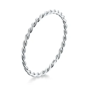 (image for) Pandora Style Silver Slim Ring - SCR640