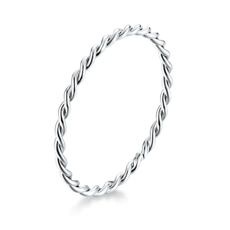 (image for) Pandora Style Silver Slim Ring - SCR640