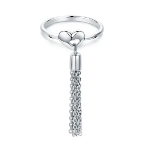 (image for) Pandora Style Silver Smart Heart Ring - SCR320