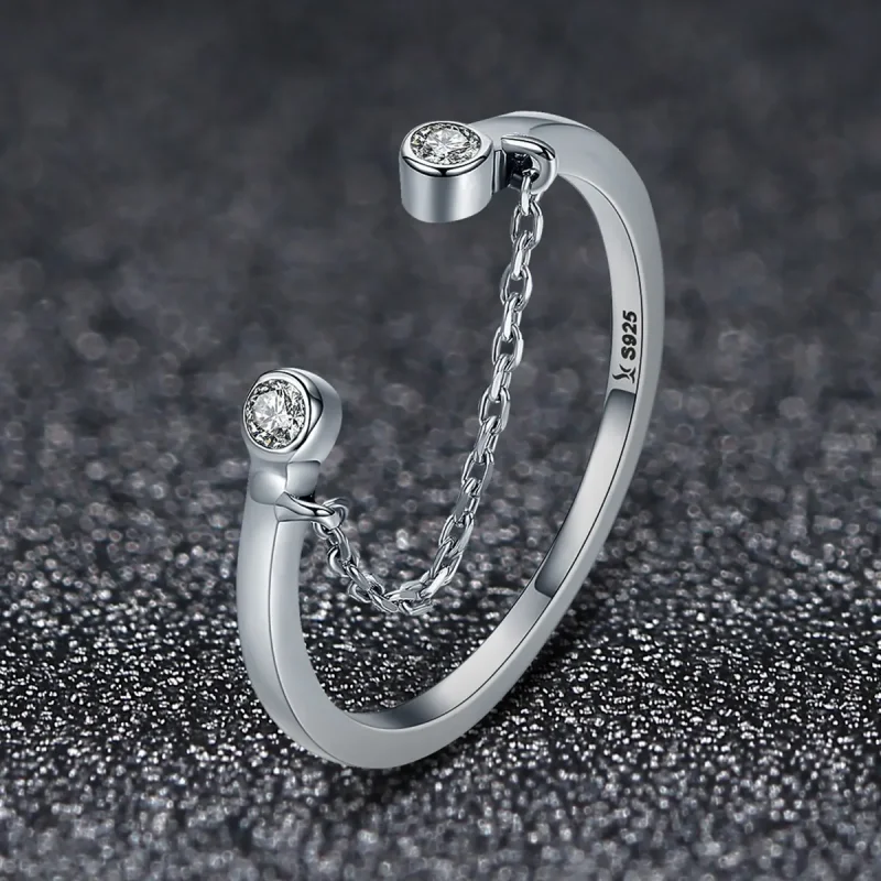 (image for) Pandora Style Silver Smile Face Ring - SCR216 - View 3