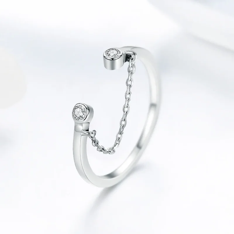 (image for) Pandora Style Silver Smile Face Ring - SCR216 - View 4