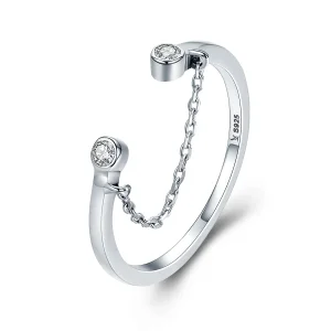 (image for) Pandora Style Silver Smile Face Ring - SCR216