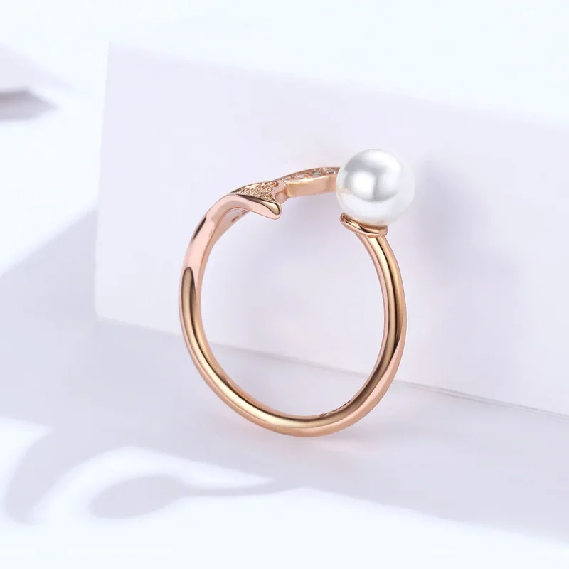 (image for) Pandora Style Silver Sparkling Mermaid Ring - SCR286 - View 3