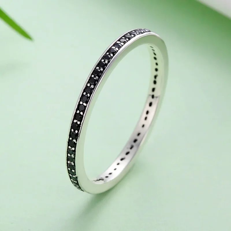 (image for) Pandora Style Silver Sparkling Pots Ring - SCR114 - View 2