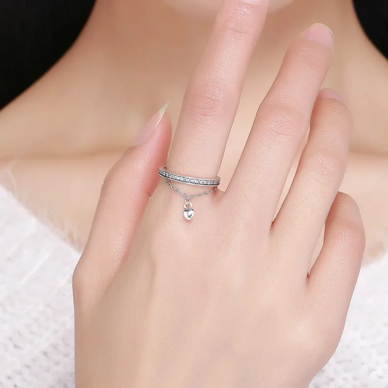 (image for) Pandora Style Silver Special One Ring - SCR291 - View 3