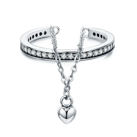 (image for) Pandora Style Silver Special One Ring - SCR291