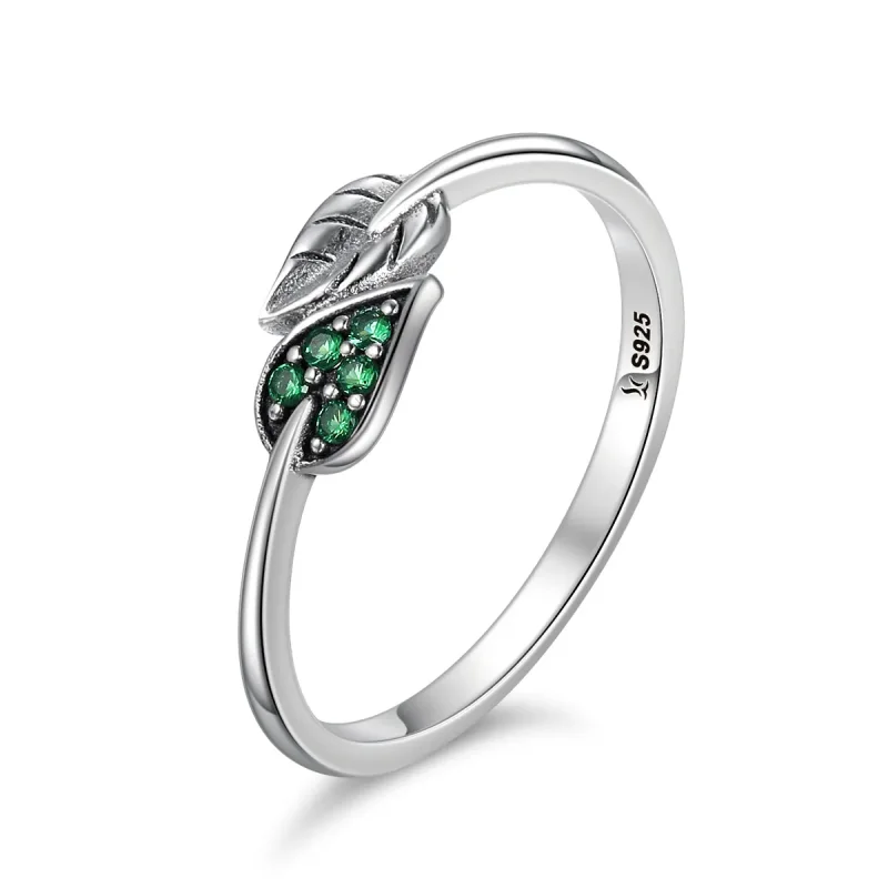 (image for) Pandora Style Silver Sprout Ring - SCR093